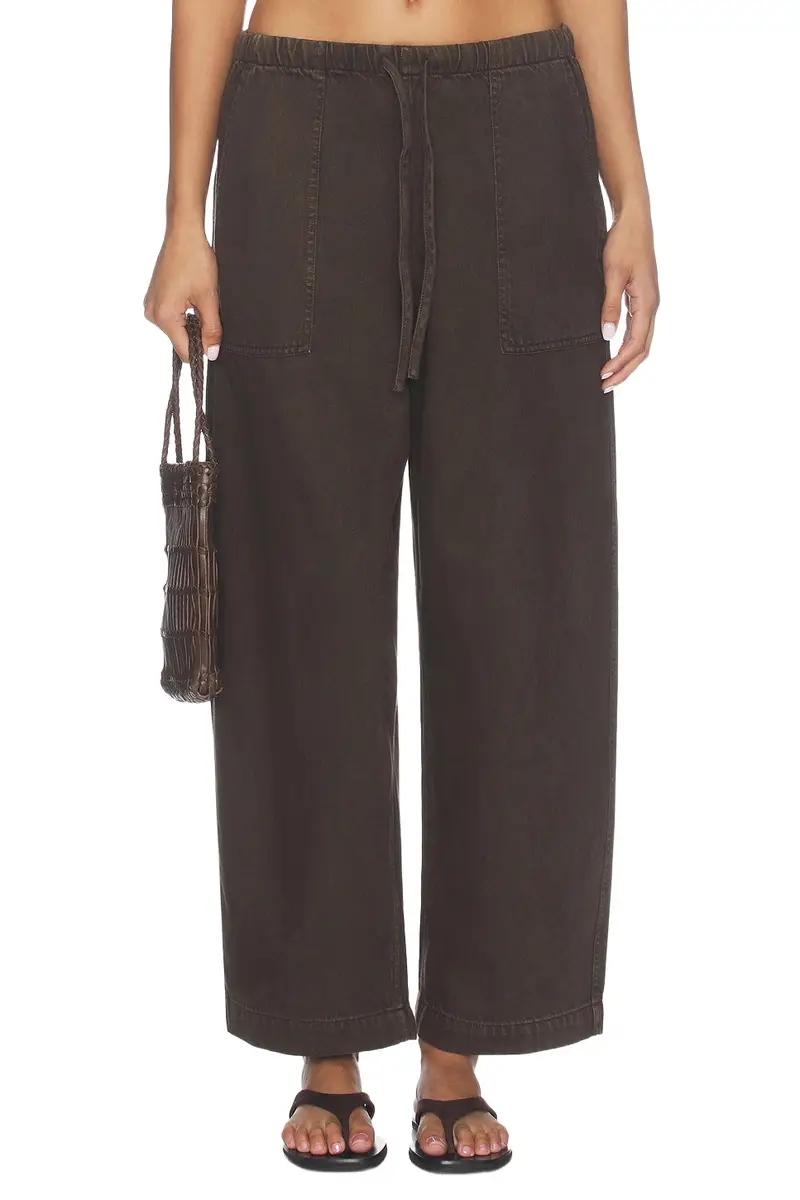 Pull On Barrel Leg Utility Pants
