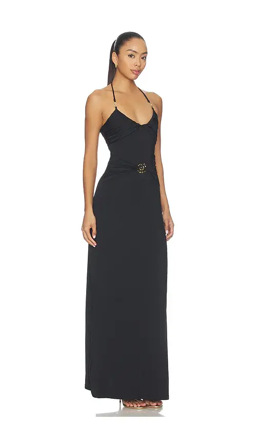 Runaway The Label Nina Ruched Halter Maxi Dress | Thumbnail 2 Runaway The Label Nina Ruched Halter Maxi Dress | Thumbnail 2