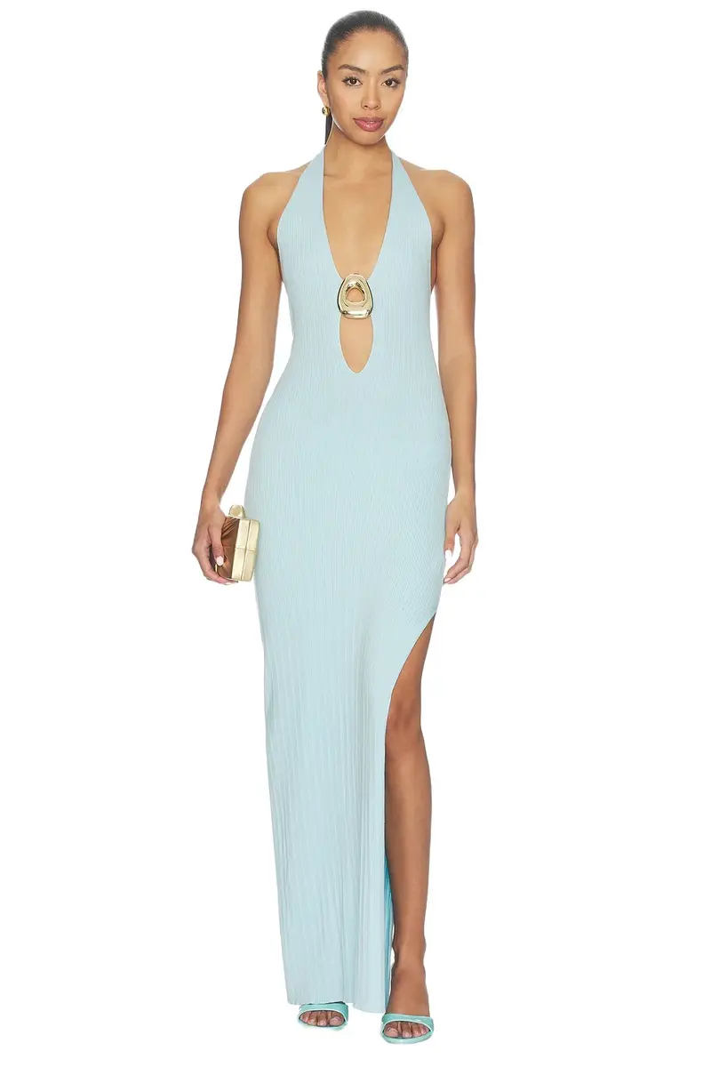 Lilabelle Halter Knit Maxi Dress Lilabelle Halter Knit Maxi Dress