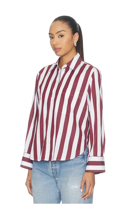 Madewell The Signature Y-Neck Shirt | Thumbnail 2