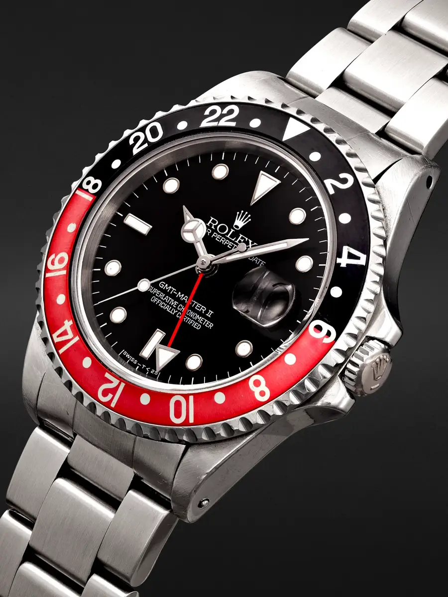 Stephanie Windsor Rolex Vintage 1996 Coke GMT Master II Automatic 40mm Stainless Steel Watch, ref. 16710 (Fits up to 7'' wrist) - Men | Thumbnail 2