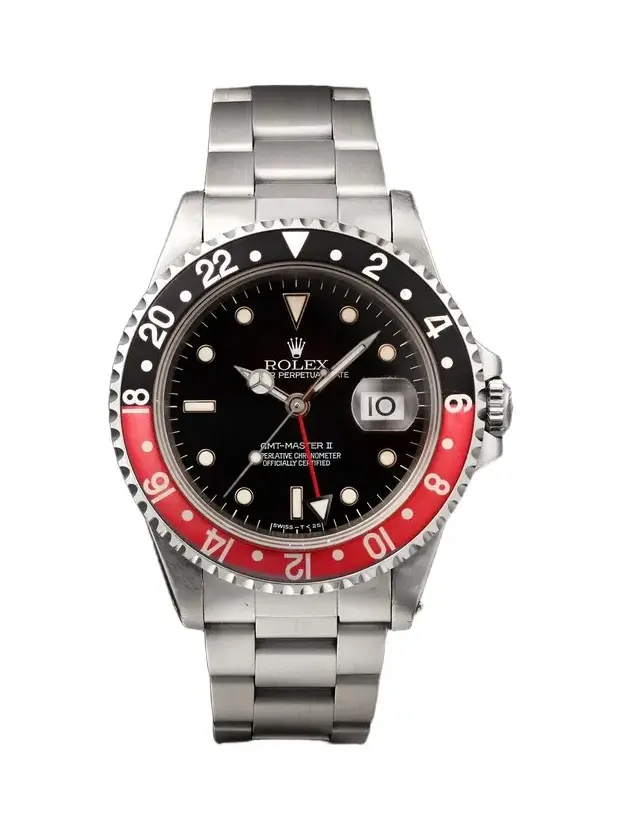 Stephanie Windsor Rolex Vintage 1996 Coke GMT Master II Automatic 40mm Stainless Steel Watch, ref. 16710 (Fits up to 7'' wrist) - Men