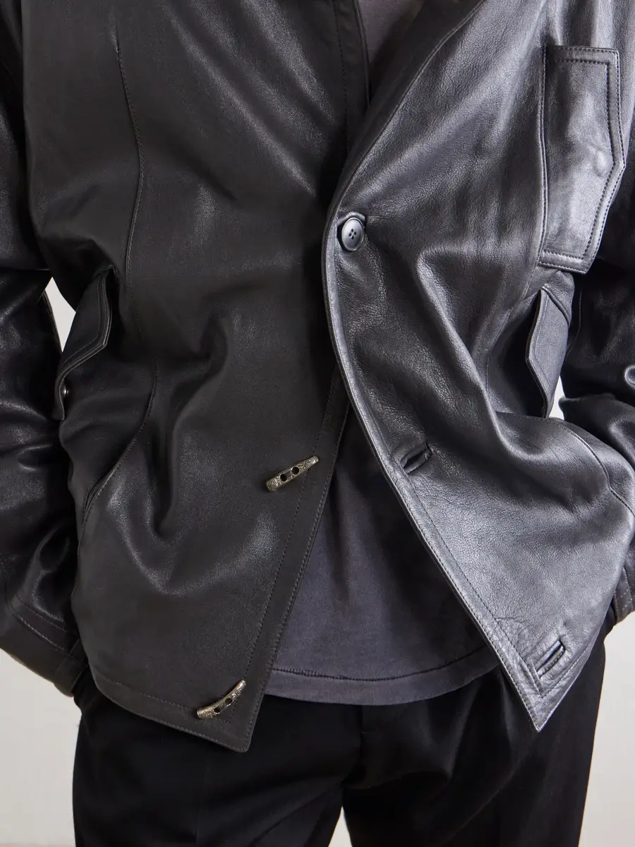 Enfants Riches Déprimés Malcom Leather Hooded Jacket - Men | Thumbnail 6 Enfants Riches Déprimés Malcom Leather Hooded Jacket - Men | Thumbnail 6