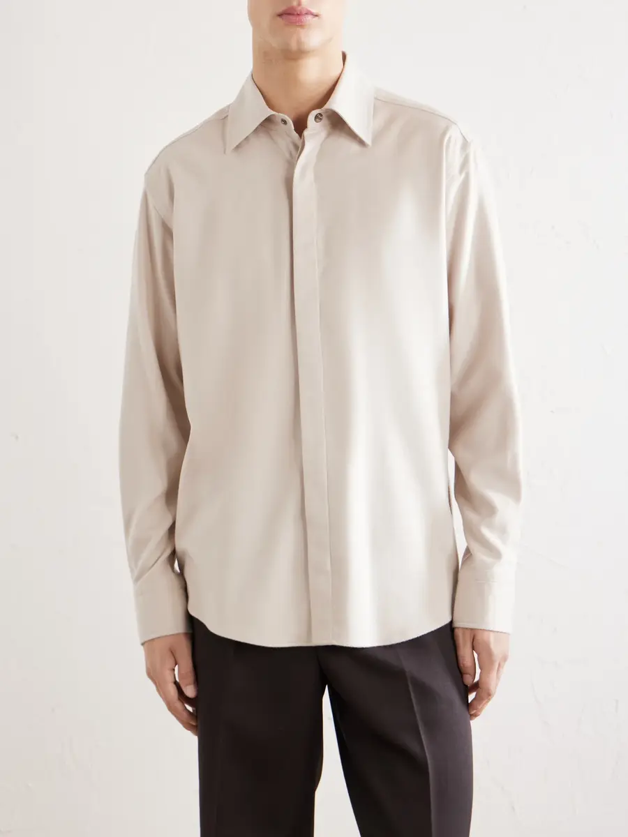 HERNO Silk and Cashmere-Blend Shirt - Men | Thumbnail 3 HERNO Silk and Cashmere-Blend Shirt - Men | Thumbnail 3