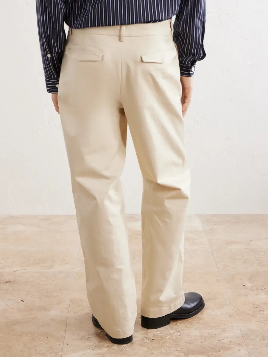 Barena Wide-Leg Cotton-Blend Gabardine Trousers - Men | Thumbnail 4 Barena Wide-Leg Cotton-Blend Gabardine Trousers - Men | Thumbnail 4