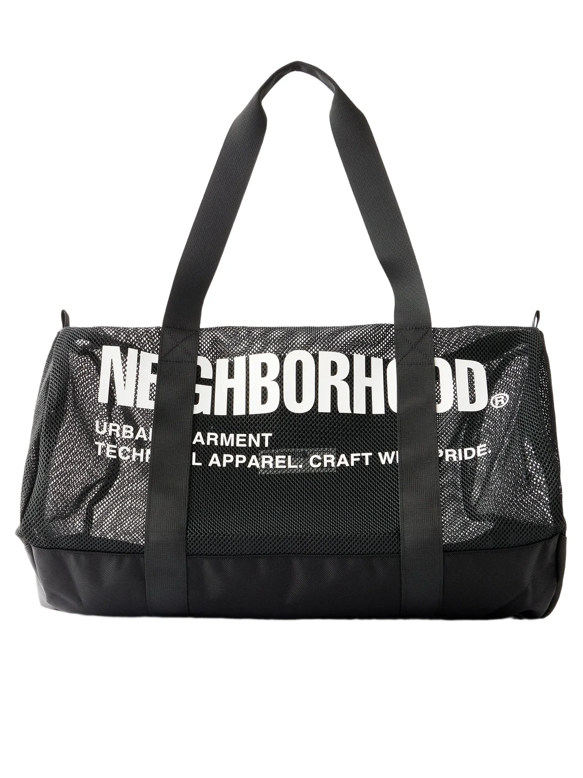 Neighborhood Logo-Print Mesh Weekend Bag - Men