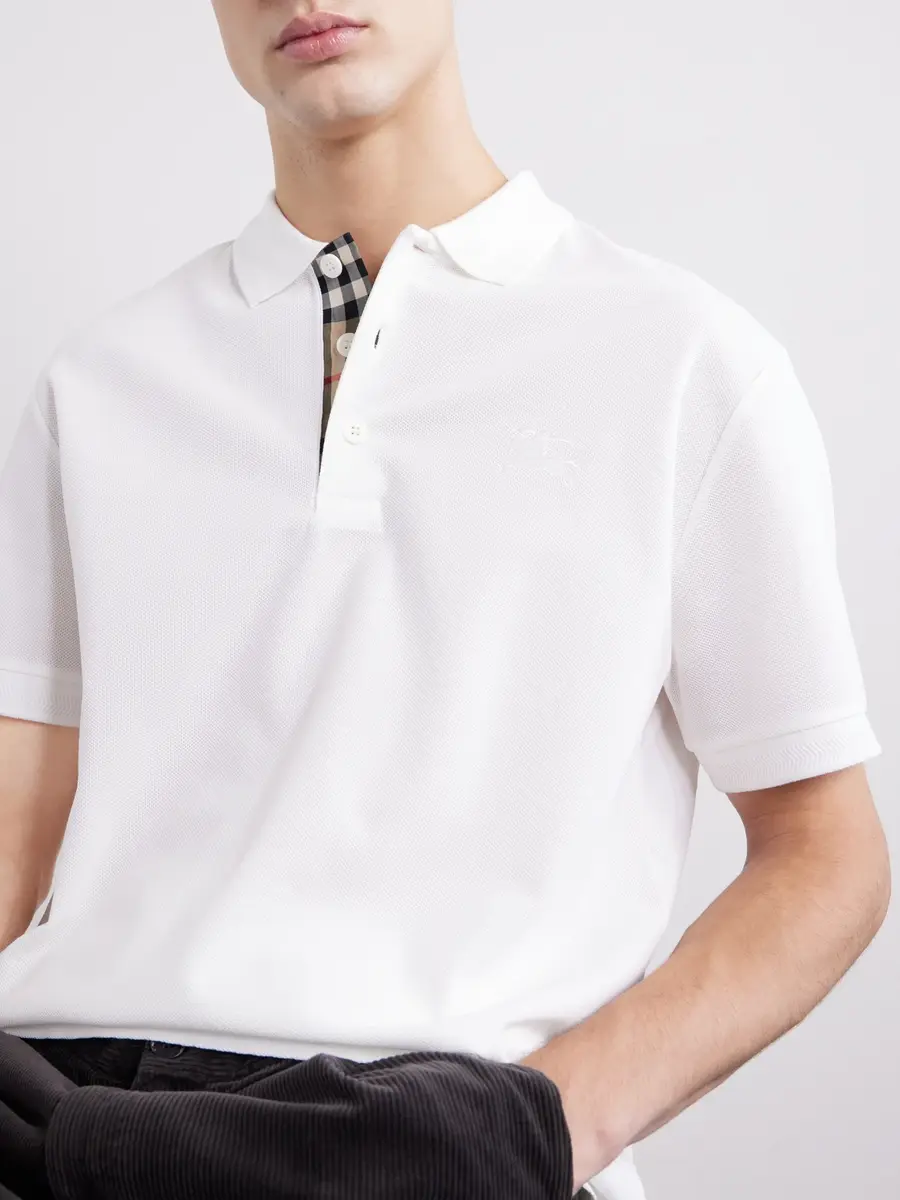 Burberry Eddie Logo-Embroidered Cotton-Piqué Polo Shirt - Men | Thumbnail 5 Burberry Eddie Logo-Embroidered Cotton-Piqué Polo Shirt - Men | Thumbnail 5