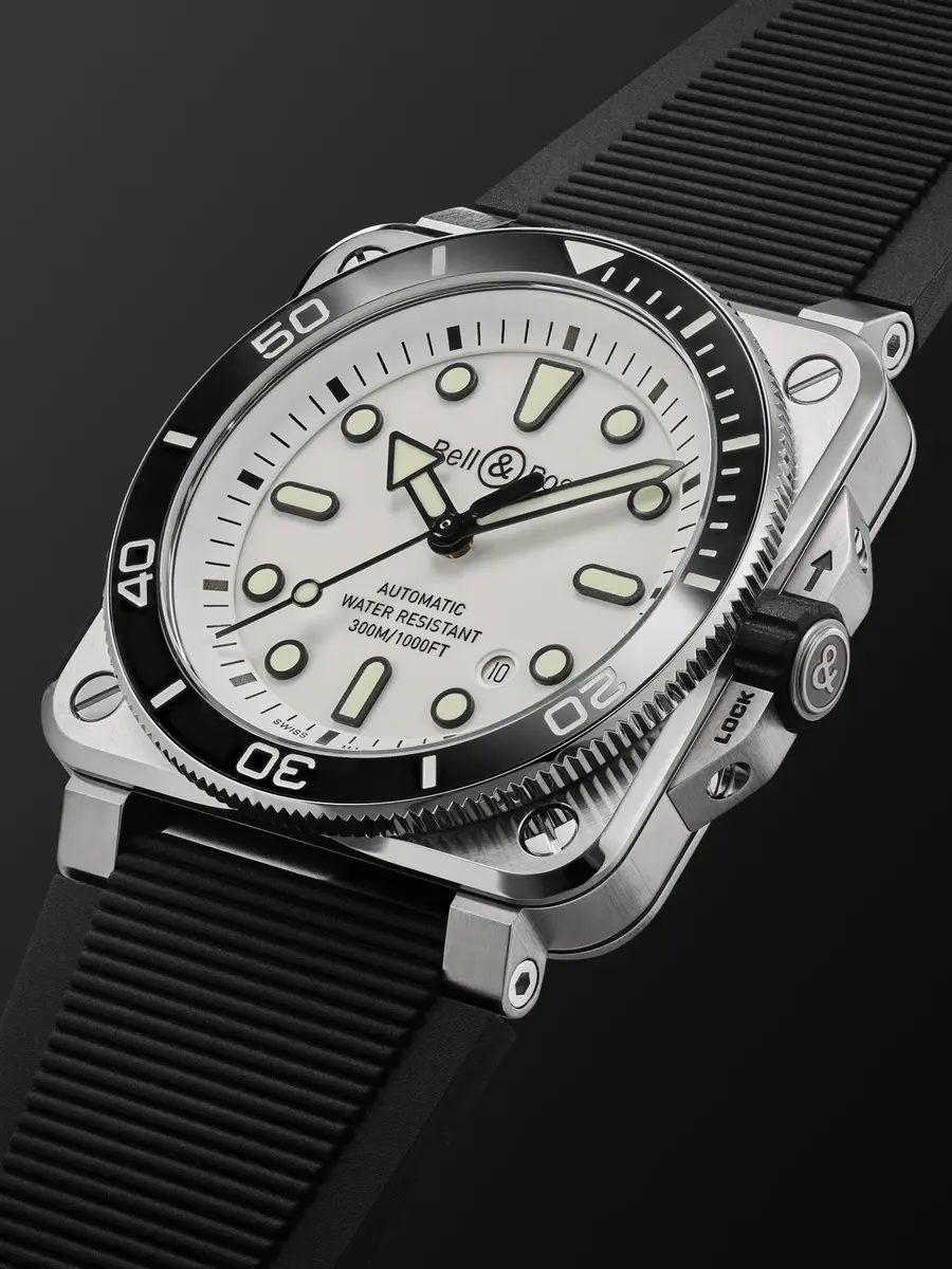 Bell & Ross BR-03 Diver Automatic Stainless Steel Watch, Ref. BR03A-D-WH-ST/SRB - Men | Thumbnail 3 Bell & Ross BR-03 Diver Automatic Stainless Steel Watch, Ref. BR03A-D-WH-ST/SRB - Men | Thumbnail 3
