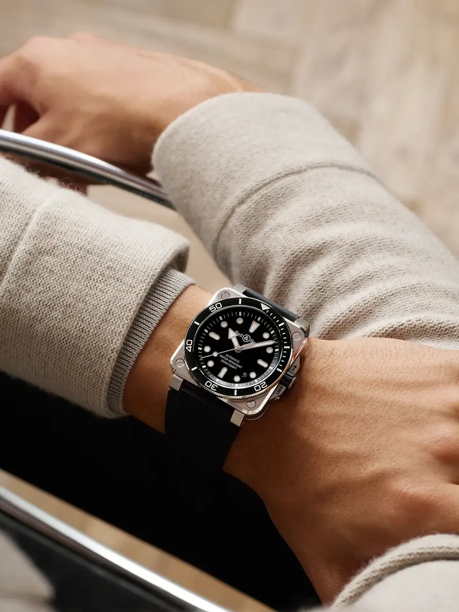 Bell & Ross BR-03 Diver Automatic Stainless Steel Watch, Ref. BR03A-D-BL-ST/SRB - Men | Thumbnail 2 Bell & Ross BR-03 Diver Automatic Stainless Steel Watch, Ref. BR03A-D-BL-ST/SRB - Men | Thumbnail 2