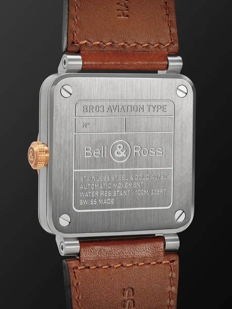 Bell & Ross BR-03 Automatic 18-Karat Rose Gold and Steel Watch, Ref. BR03A-WH-STPG/SCA - Men | Thumbnail 4 Bell & Ross BR-03 Automatic 18-Karat Rose Gold and Steel Watch, Ref. BR03A-WH-STPG/SCA - Men | Thumbnail 4