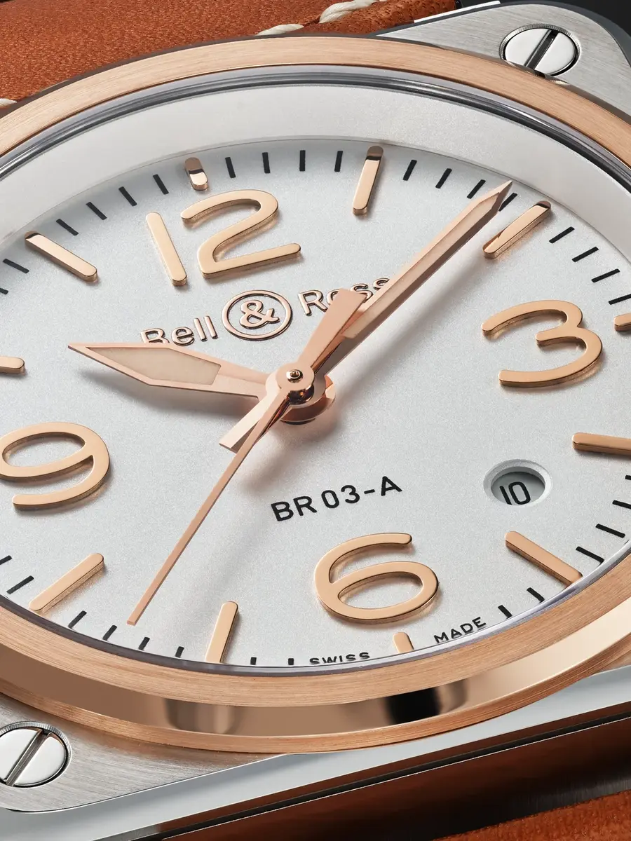 Bell & Ross BR-03 Automatic 18-Karat Rose Gold and Steel Watch, Ref. BR03A-WH-STPG/SCA - Men | Thumbnail 5 Bell & Ross BR-03 Automatic 18-Karat Rose Gold and Steel Watch, Ref. BR03A-WH-STPG/SCA - Men | Thumbnail 5
