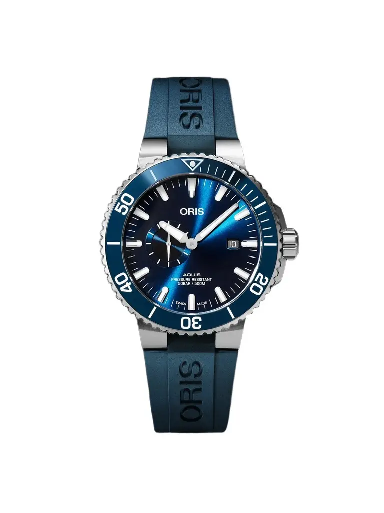 ORIS Aquis Small Second Date Automatic Stainless Steel Watch, Ref. 01 743 7733 4155-07 4 24 69EB - Men | Image 1 ORIS Aquis Small Second Date Automatic Stainless Steel Watch, Ref. 01 743 7733 4155-07 4 24 69EB - Men | Image 1