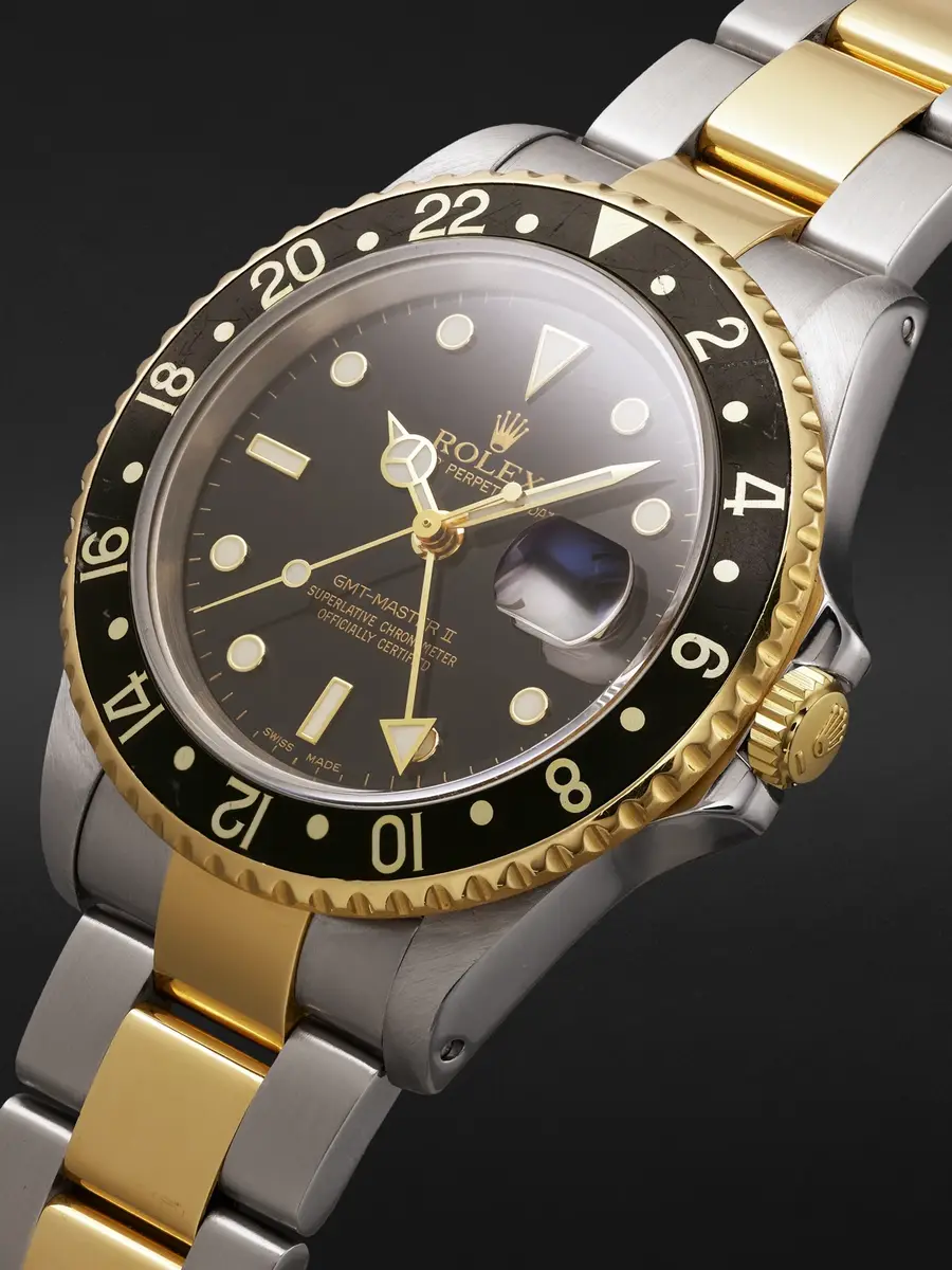 Stephanie Windsor Rolex Vintage 2000 GMT Master II Automatic 40mm Stainless Steel and 18-Karat Yellow Gold Watch, ref. 16713 (Fits up to 7'' wrist) - Men | Thumbnail 2 Stephanie Windsor Rolex Vintage 2000 GMT Master II Automatic 40mm Stainless Steel and 18-Karat Yellow Gold Watch, ref. 16713 (Fits up to 7'' wrist) - Men | Thumbnail 2