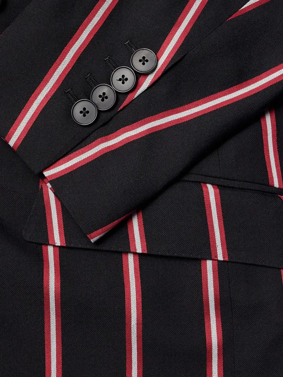 Enfants Riches Déprimés Pierre Double-Breasted Striped Virgin Wool Blazer - Men | Thumbnail 6