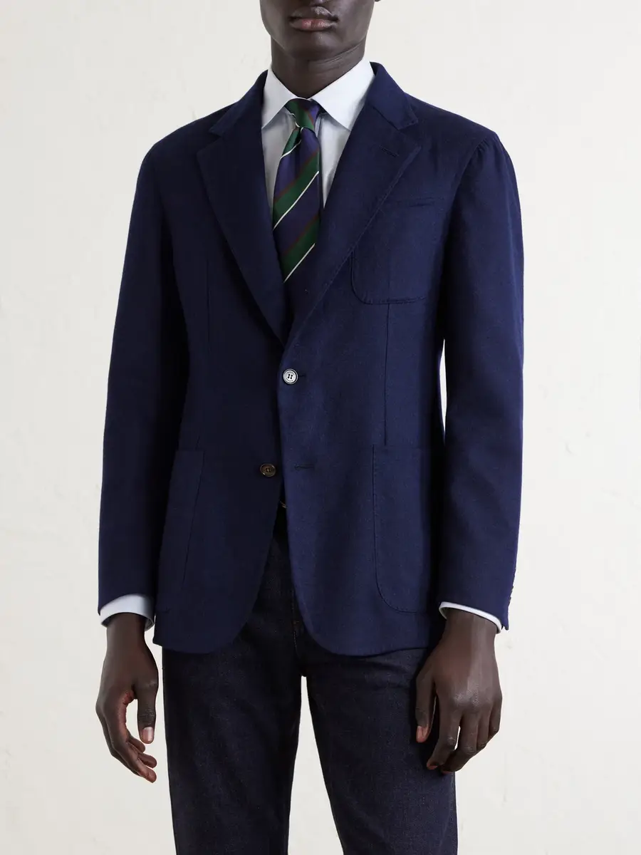 dunhill Mohair and Silk-Blend Blazer - Men | Thumbnail 3 dunhill Mohair and Silk-Blend Blazer - Men | Thumbnail 3