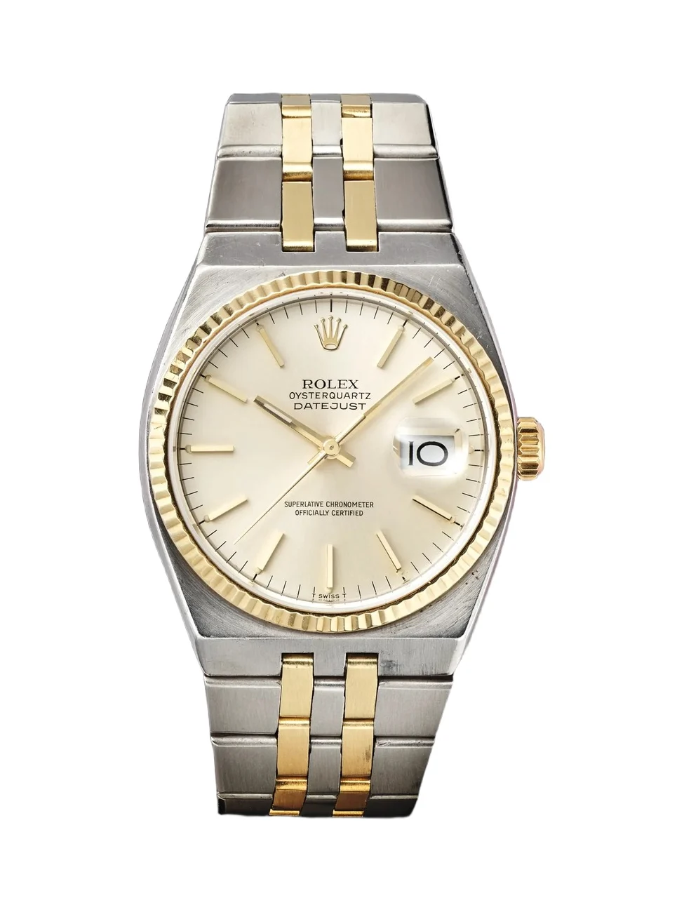 Stephanie Windsor Rolex Vintage 1981 Oysterquartz 36mm 18-Karat Gold and Stainless Steel Watch, ref. 17013 (Fits up to 7.5'' wrist) - Men
