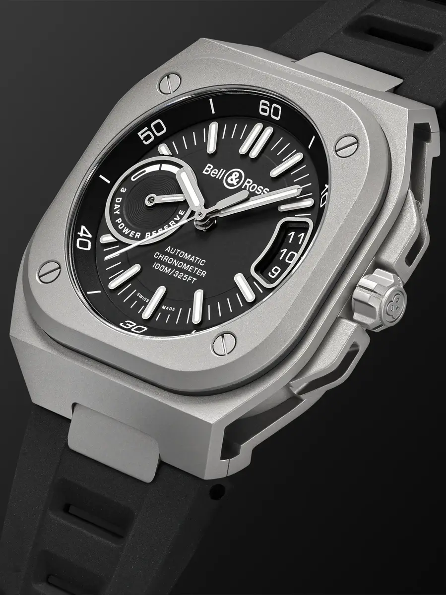 Bell & Ross BR-X5 Automatic Chronometer Titanium Watch, Ref. BRX5R-BL-TI/SRB - Men | Thumbnail 4 Bell & Ross BR-X5 Automatic Chronometer Titanium Watch, Ref. BRX5R-BL-TI/SRB - Men | Thumbnail 4