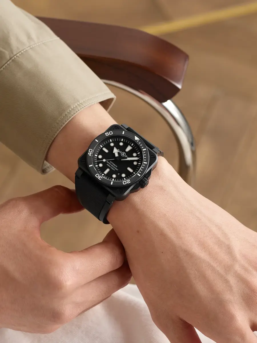 Bell & Ross BR-03 Diver Automatic Ceramic Watch, Ref. BR03A-D-BL-CE/SRB - Men | Thumbnail 2 Bell & Ross BR-03 Diver Automatic Ceramic Watch, Ref. BR03A-D-BL-CE/SRB - Men | Thumbnail 2