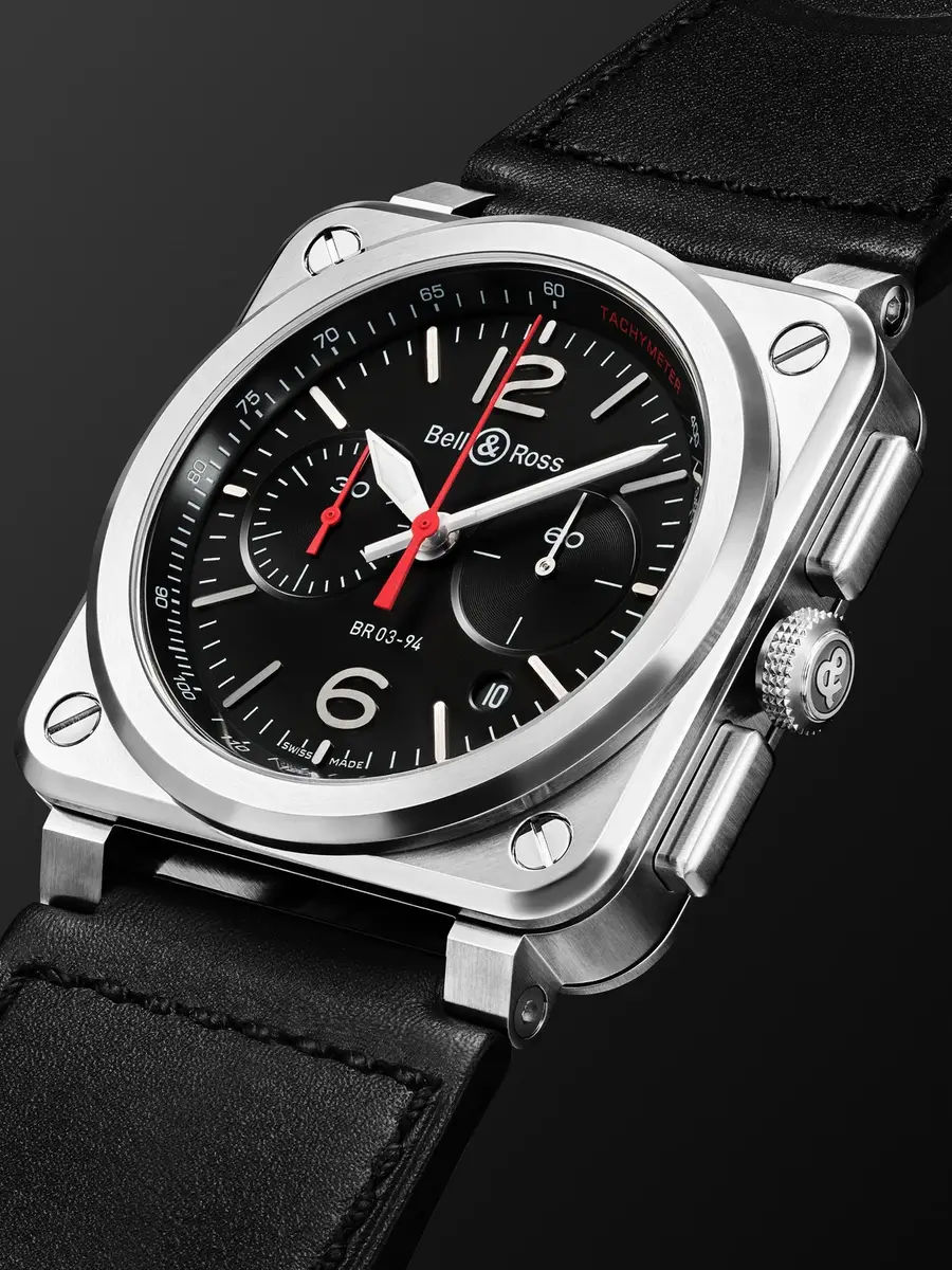 Bell & Ross BR 03 Automatic Chronograph Stainless Steel Watch, Ref. BR0394-BLC-ST/SCA - Men | Thumbnail 3 Bell & Ross BR 03 Automatic Chronograph Stainless Steel Watch, Ref. BR0394-BLC-ST/SCA - Men | Thumbnail 3