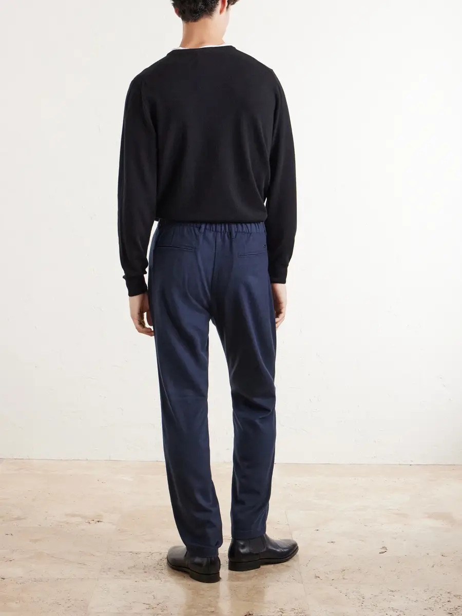 HERNO Straight-Leg Mélange Flannel Trousers - Men | Thumbnail 4 HERNO Straight-Leg Mélange Flannel Trousers - Men | Thumbnail 4
