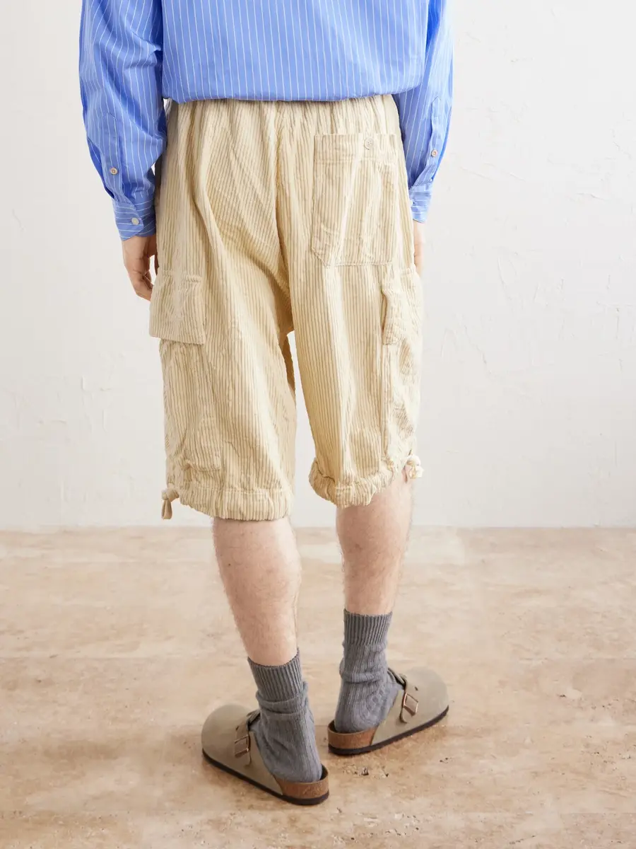 Barena Wide-Leg Cotton-Corduroy Cargo Shorts - Men | Thumbnail 4 Barena Wide-Leg Cotton-Corduroy Cargo Shorts - Men | Thumbnail 4
