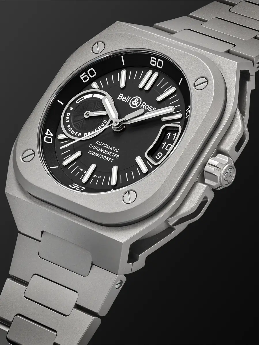 Bell & Ross BR-X5 Automatic Chronometer Titanium Watch, Ref. BRX5R-BL-TI/STI - Men | Thumbnail 4 Bell & Ross BR-X5 Automatic Chronometer Titanium Watch, Ref. BRX5R-BL-TI/STI - Men | Thumbnail 4