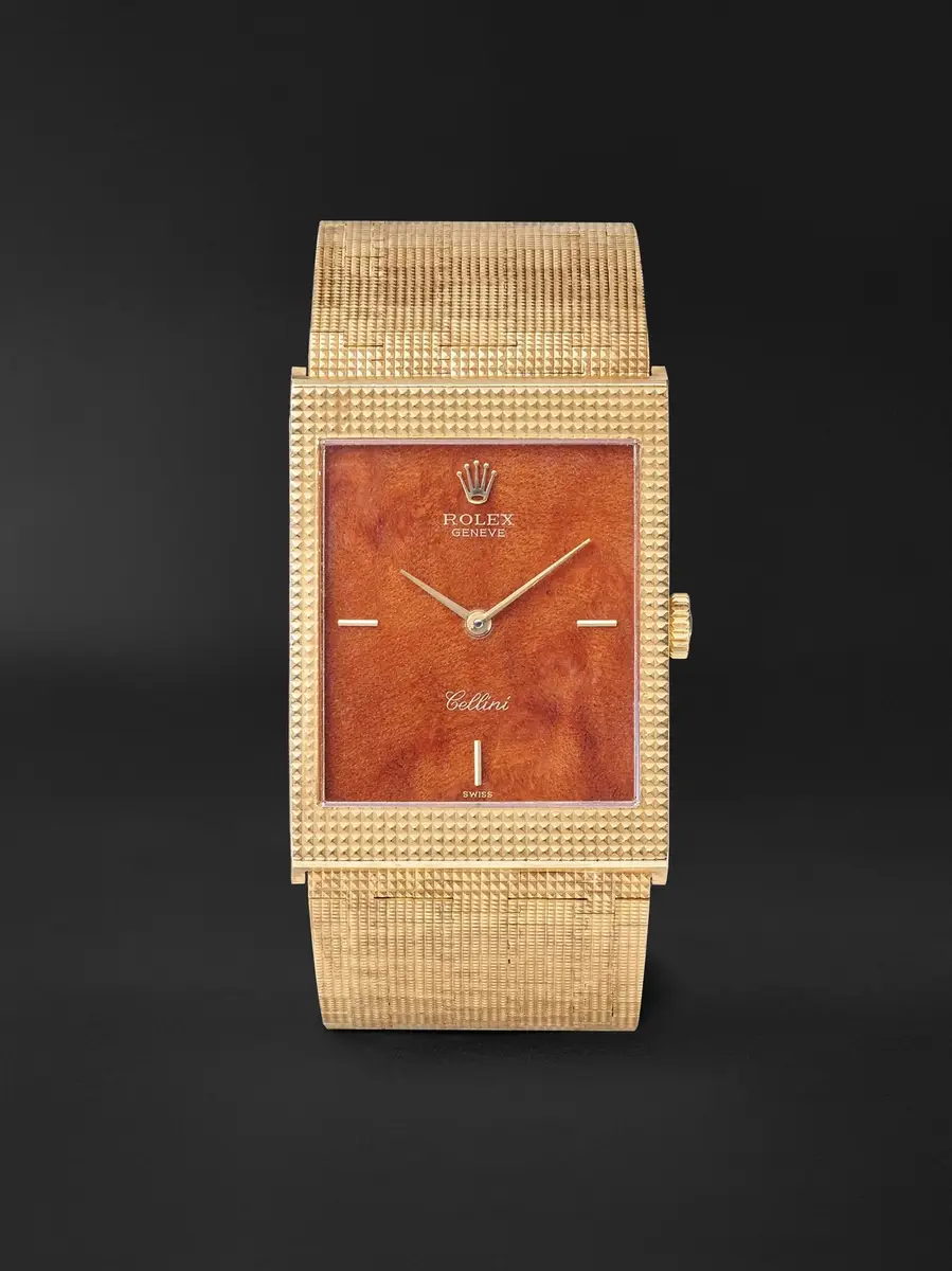 Stephanie Windsor Rolex Vintage 1974 Cellini 34mm 18-karat Gold Hand-Wound Watch, ref. 4127 (Fits up to 6.75'' wrist) - Men
