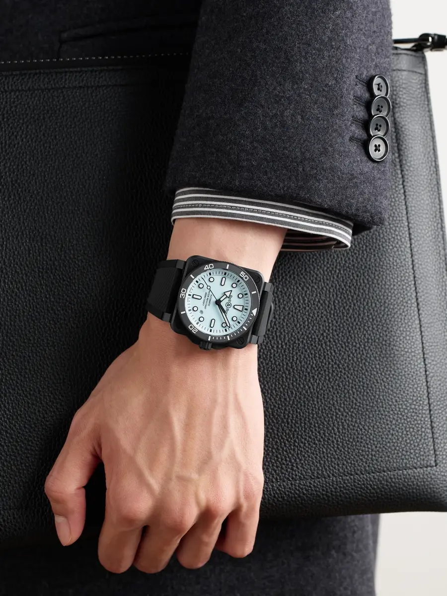 Bell & Ross BR-03 Diver Full Lum Automatic Ceramic Watch, Ref. BR03A-D-LM-CE/SRB - Men | Thumbnail 2 Bell & Ross BR-03 Diver Full Lum Automatic Ceramic Watch, Ref. BR03A-D-LM-CE/SRB - Men | Thumbnail 2