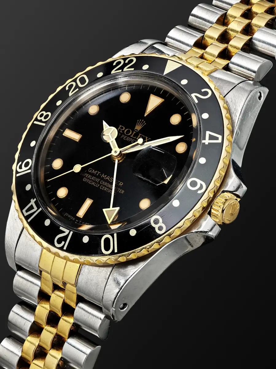 Wind Vintage Rolex Vintage 1985 GMT-Master Automatic Stainless Steel and 14-Karat Gold Watch, ref. 16753 (Fits up to 7.4' wrist) - Men | Thumbnail 2 Wind Vintage Rolex Vintage 1985 GMT-Master Automatic Stainless Steel and 14-Karat Gold Watch, ref. 16753 (Fits up to 7.4' wrist) - Men | Thumbnail 2