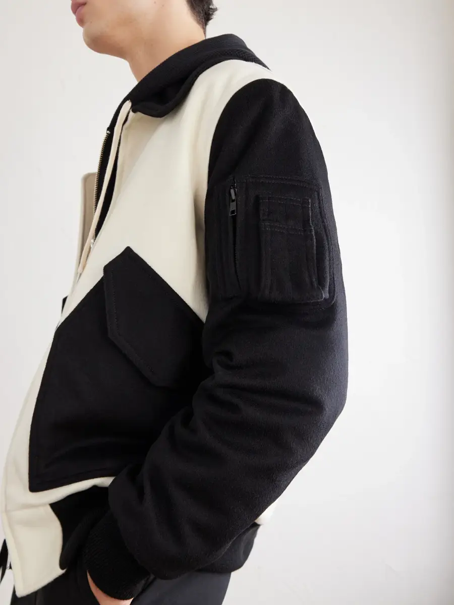Golden Bear Two-Tone Leather-Trimmed Wool-Felt Bomber Jacket - Men | Thumbnail 5 Golden Bear Two-Tone Leather-Trimmed Wool-Felt Bomber Jacket - Men | Thumbnail 5
