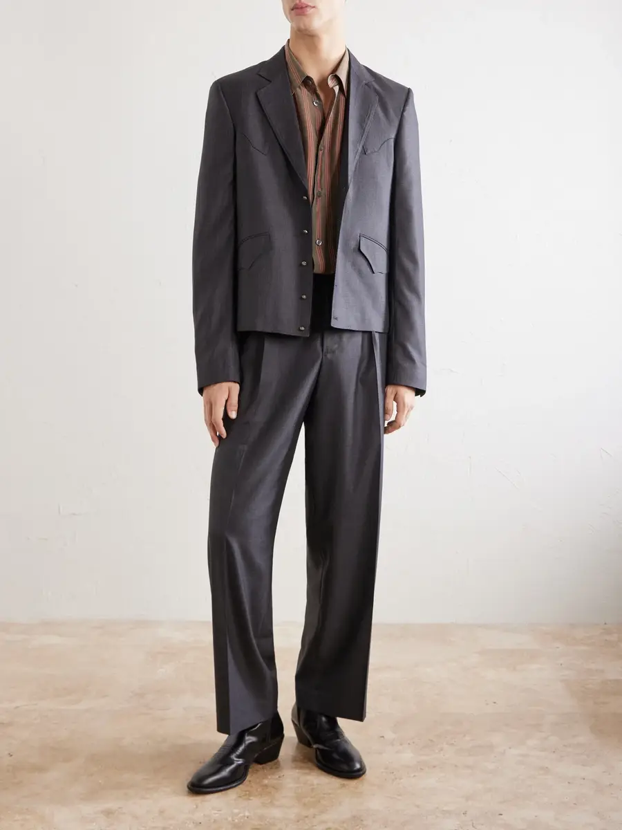 Enfants Riches Déprimés Tapered Virgin-Wool Trousers - Men | Thumbnail 2 Enfants Riches Déprimés Tapered Virgin-Wool Trousers - Men | Thumbnail 2