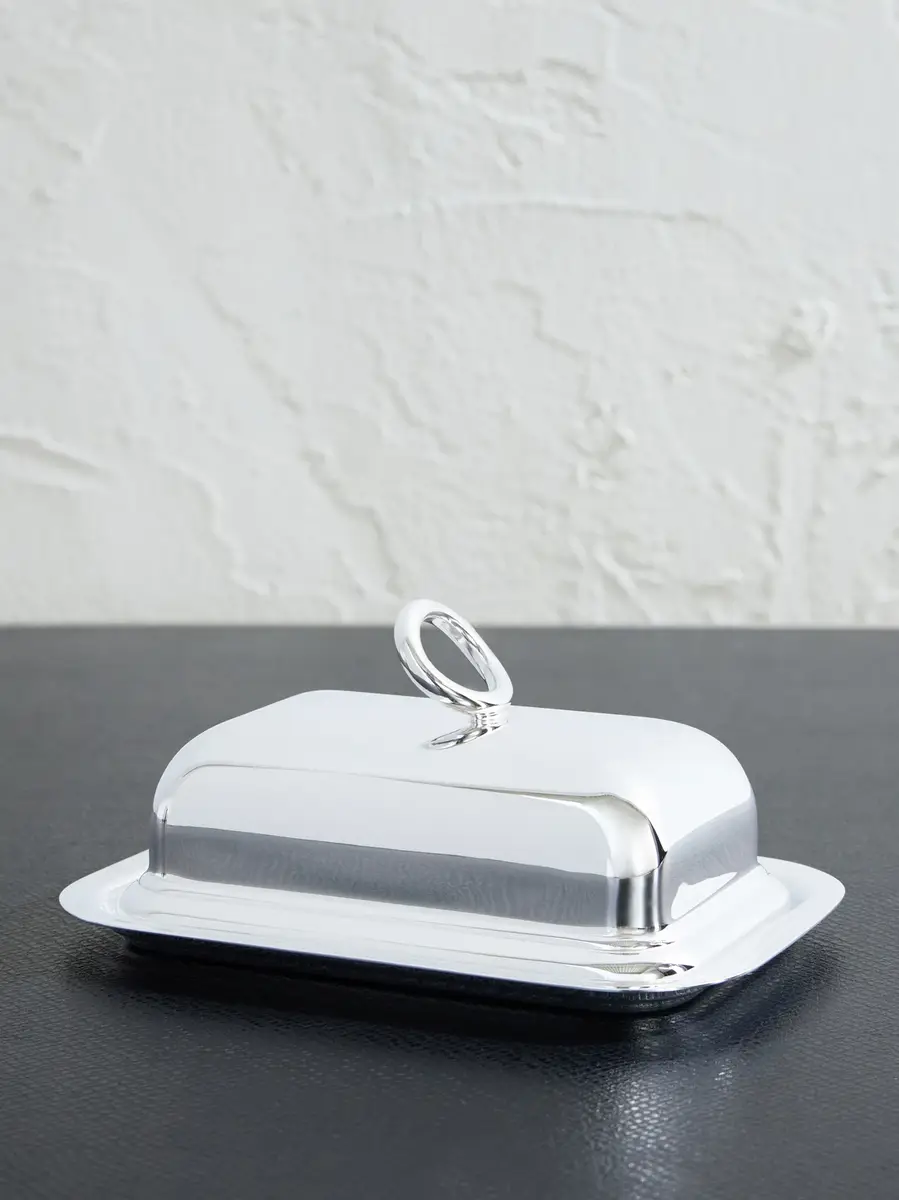 Christofle Vertigo Silver-Plated Butter Dish - Men | Image 1 Christofle Vertigo Silver-Plated Butter Dish - Men | Image 1