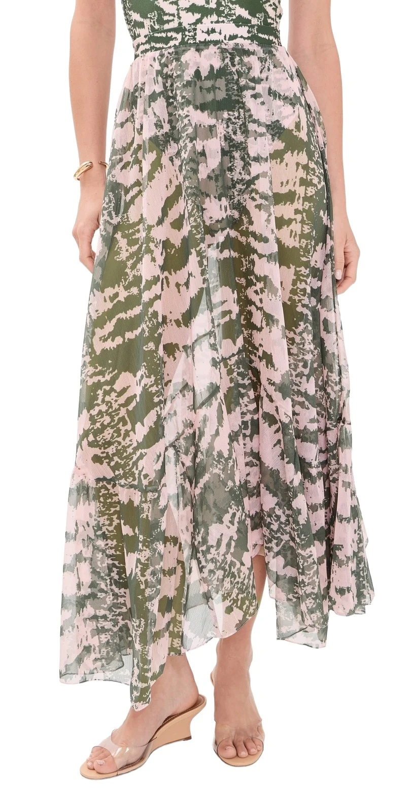 Botanic Stripe Long Coverup Skirt Botanic Stripe Long Coverup Skirt