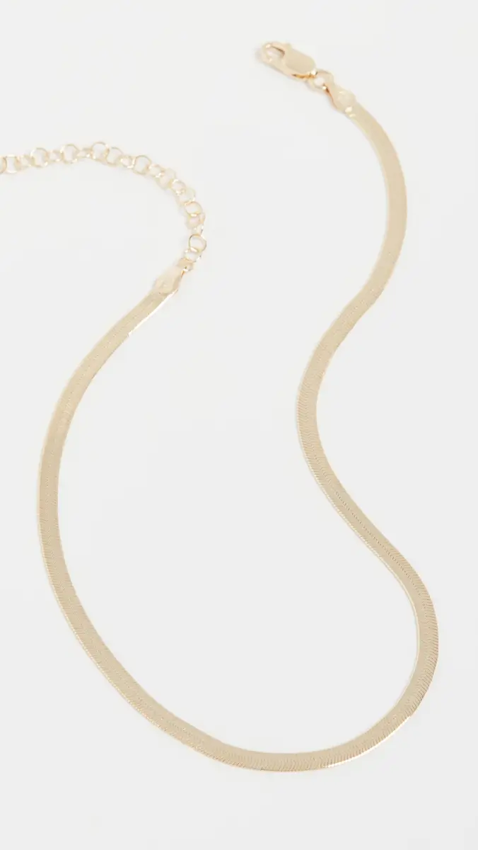 By Adina Eden Herringbone Choker | Thumbnail 5