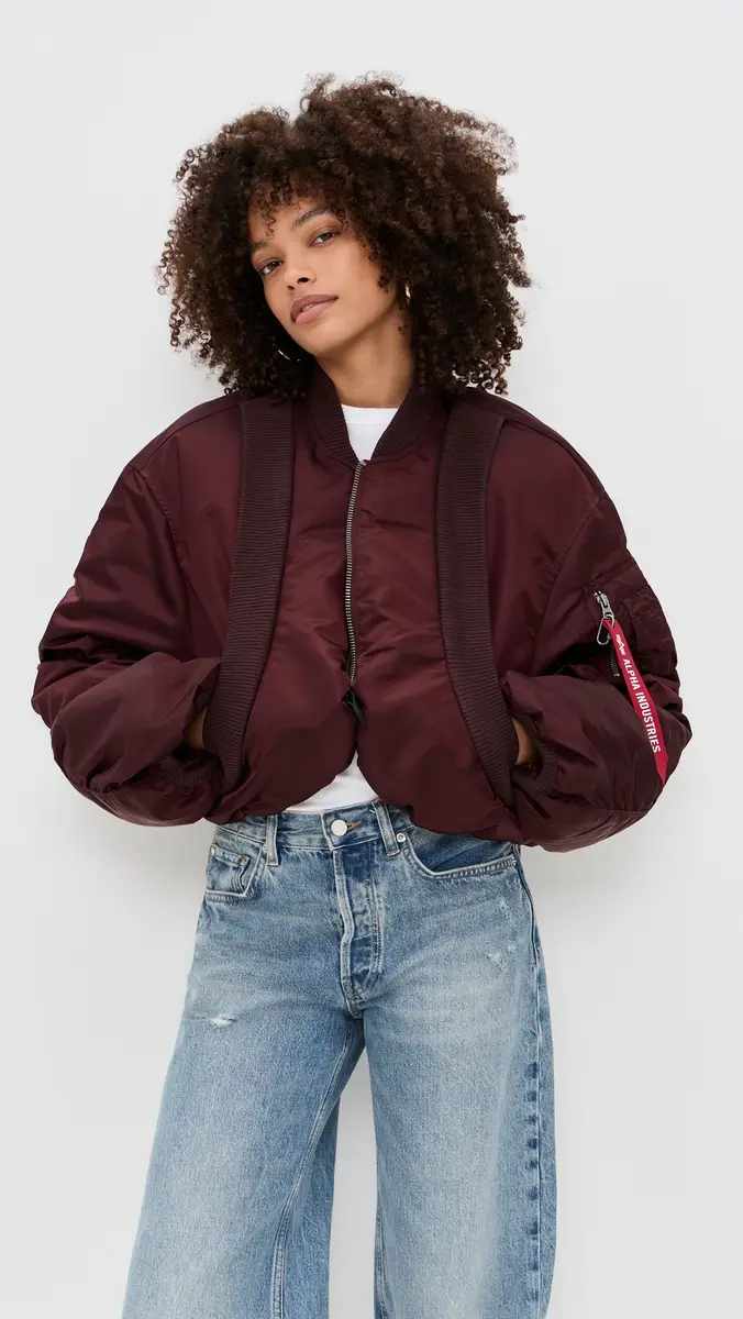 Alpha Industries Ma-1 Knit Rib Flight Jacket | Thumbnail 2 Alpha Industries Ma-1 Knit Rib Flight Jacket | Thumbnail 2