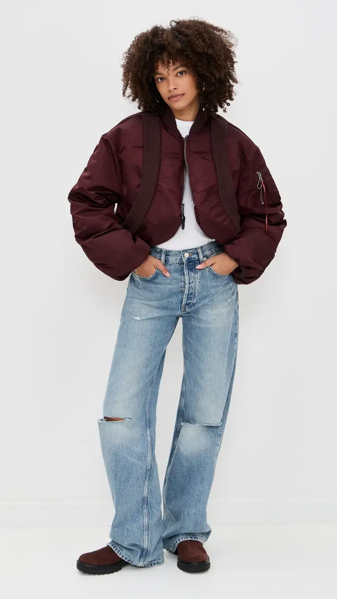 Alpha Industries Ma-1 Knit Rib Flight Jacket | Thumbnail 5 Alpha Industries Ma-1 Knit Rib Flight Jacket | Thumbnail 5