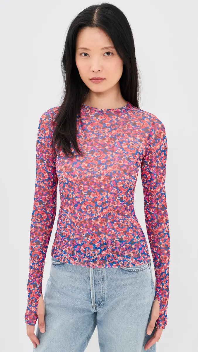 AFRM Nina Mesh Blouse | Thumbnail 2 AFRM Nina Mesh Blouse | Thumbnail 2