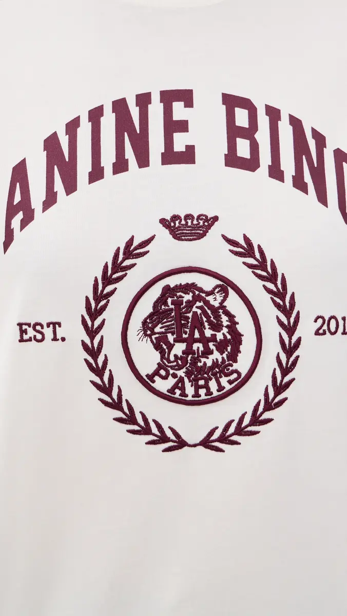 Anine Bing Jaylin Collegiate Tee | Thumbnail 6 Anine Bing Jaylin Collegiate Tee | Thumbnail 6