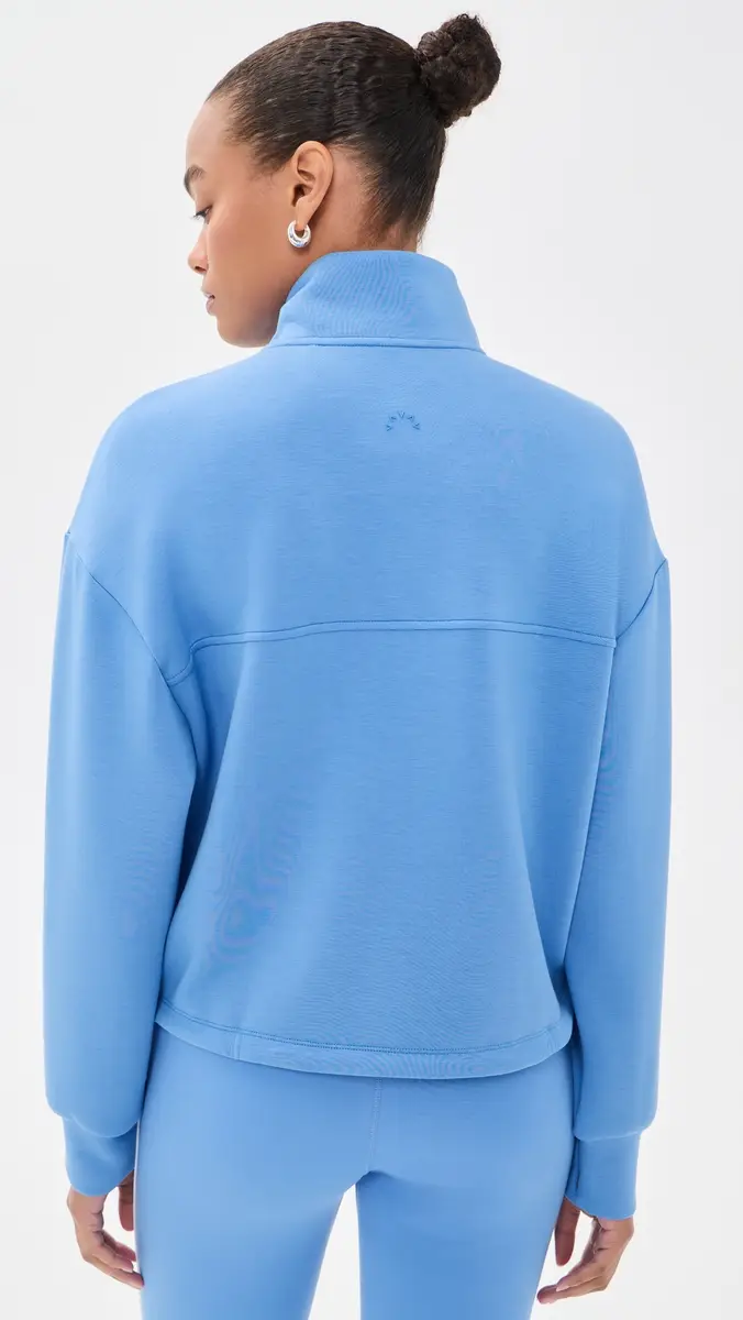 Varley Sian Cropped Half Zip Sweatshirt | Thumbnail 3