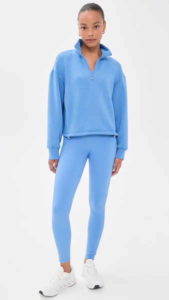 Varley Sian Cropped Half Zip Sweatshirt | Thumbnail 5