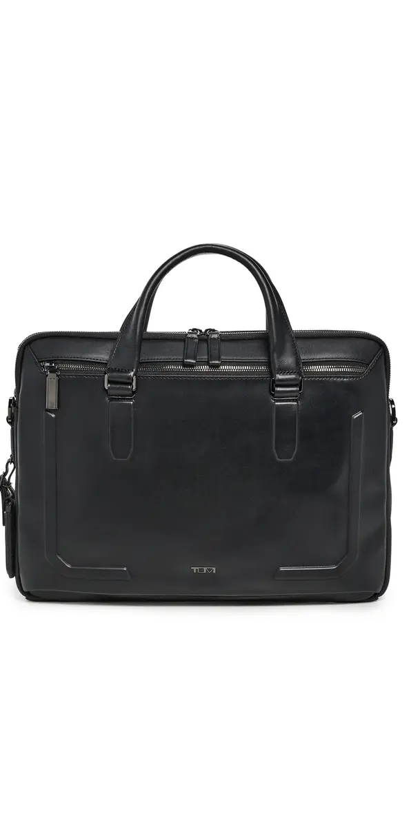 TUMI Sycamore Slim Briefcase Black Bombe One Size | Image 1 TUMI Sycamore Slim Briefcase Black Bombe One Size | Image 1