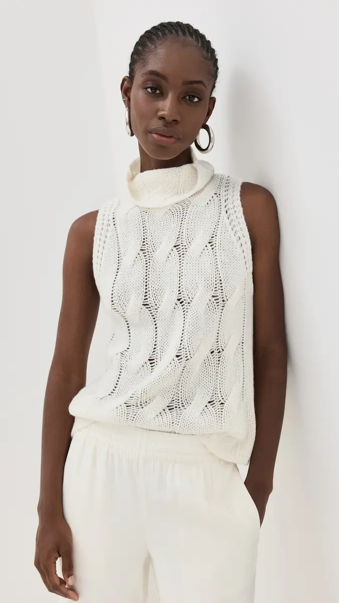 Sablyn Saige B Cashmere Cropped Turtleneck | Thumbnail 2 Sablyn Saige B Cashmere Cropped Turtleneck | Thumbnail 2