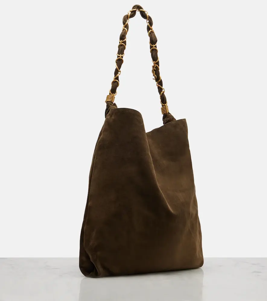 Saint Laurent Amalia suede shopper | Thumbnail 4 Saint Laurent Amalia suede shopper | Thumbnail 4