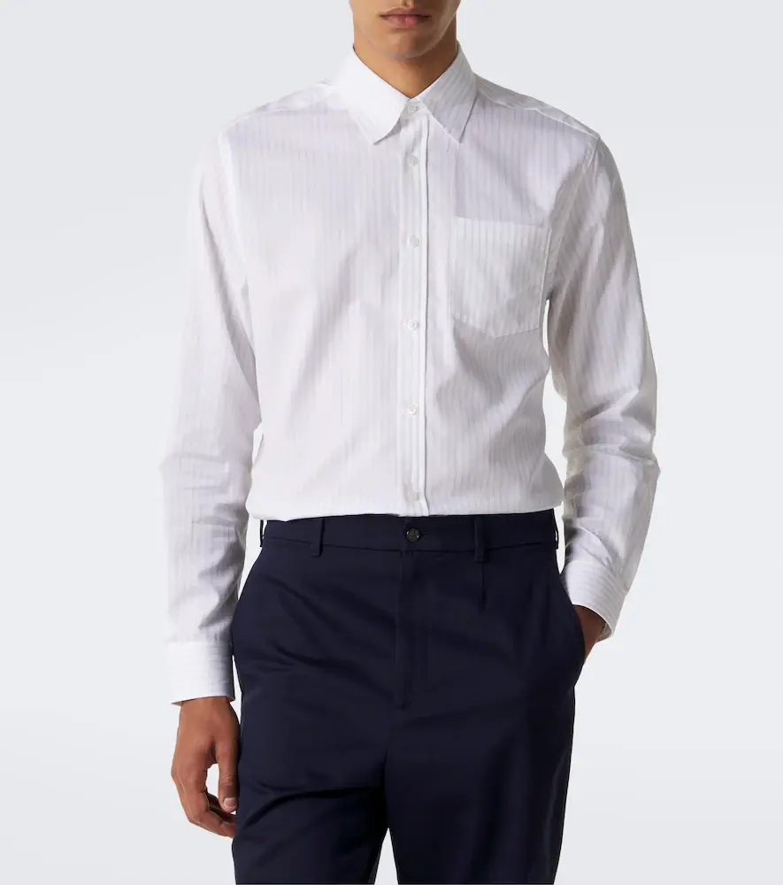 dunhill Striped cotton shirt | Thumbnail 4 dunhill Striped cotton shirt | Thumbnail 4
