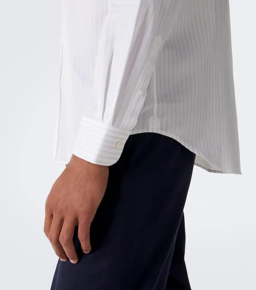 dunhill Striped cotton shirt | Thumbnail 7 dunhill Striped cotton shirt | Thumbnail 7