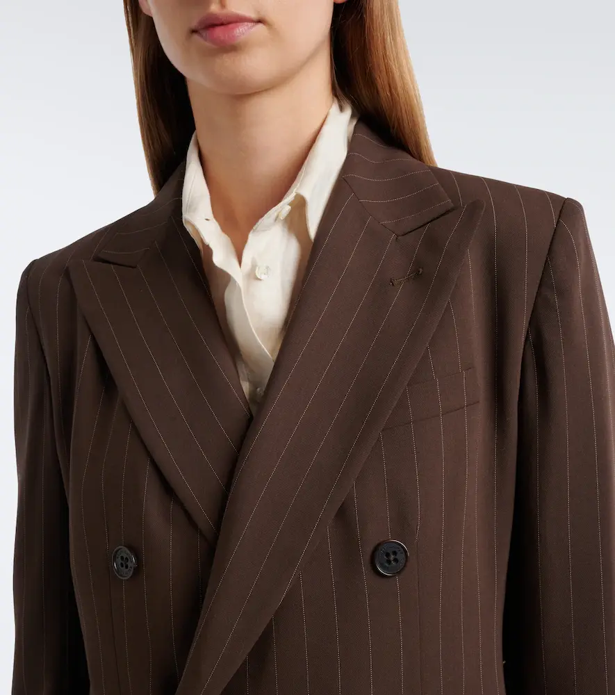 Ralph Lauren Collection Pinstripe double-breasted wool blazer | Thumbnail 5 Ralph Lauren Collection Pinstripe double-breasted wool blazer | Thumbnail 5