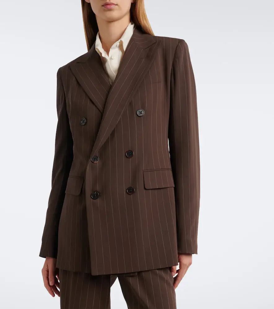Ralph Lauren Collection Pinstripe double-breasted wool blazer | Thumbnail 6 Ralph Lauren Collection Pinstripe double-breasted wool blazer | Thumbnail 6
