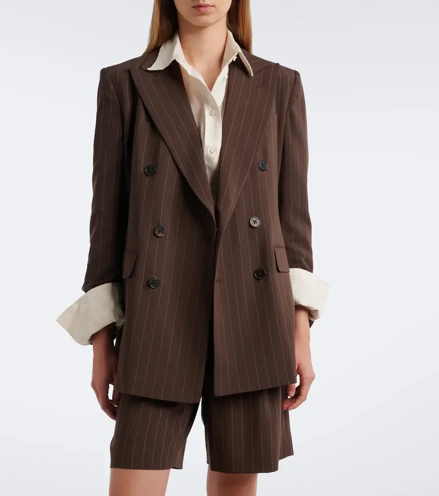 Ralph Lauren Collection Pinstripe double-breasted wool blazer | Thumbnail 7 Ralph Lauren Collection Pinstripe double-breasted wool blazer | Thumbnail 7