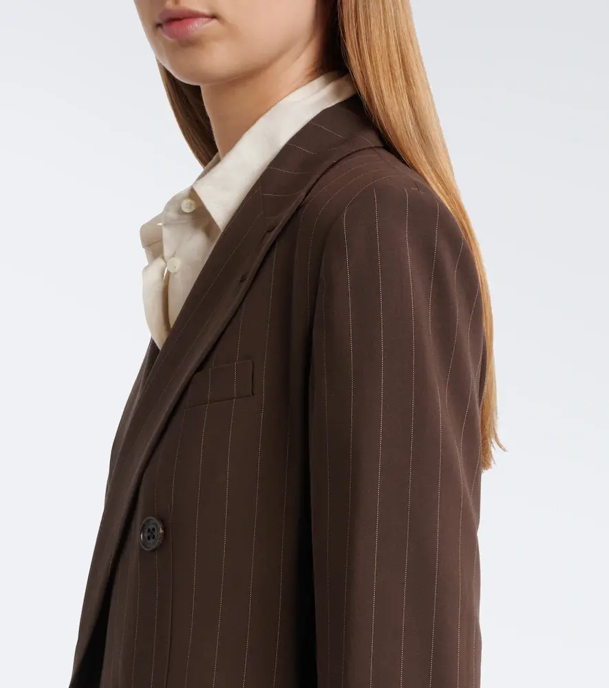 Ralph Lauren Collection Pinstripe double-breasted wool blazer | Thumbnail 8 Ralph Lauren Collection Pinstripe double-breasted wool blazer | Thumbnail 8