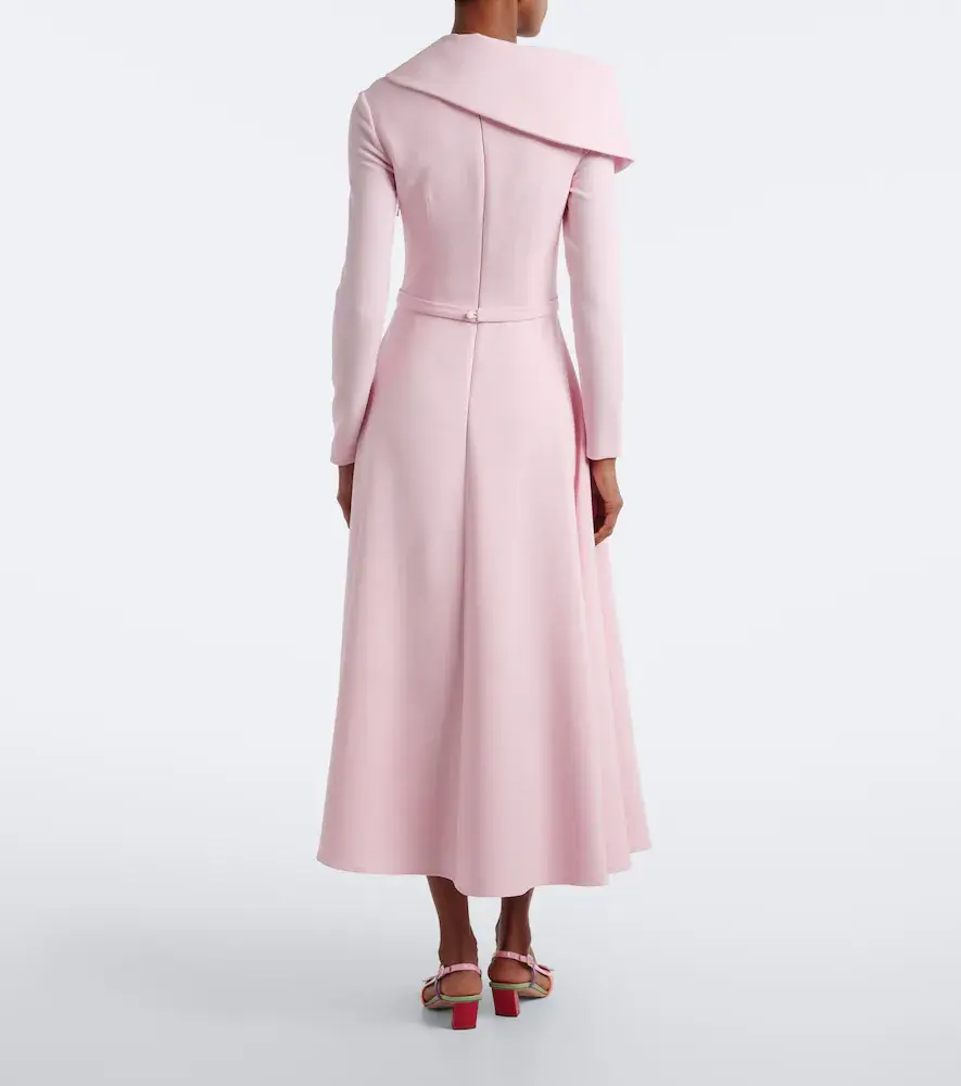Safiyaa Odelle asymmetric crêpe midi dress | Thumbnail 5 Safiyaa Odelle asymmetric crêpe midi dress | Thumbnail 5